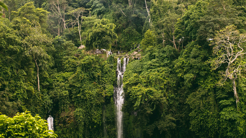 Keindahan Alam Air Terjun Air Santan di Bali