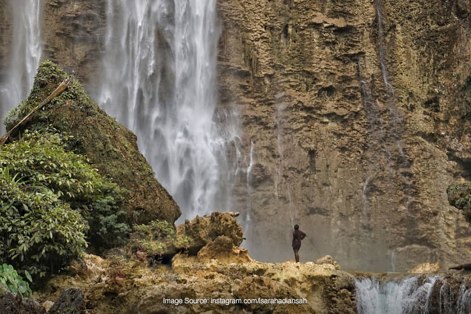Keindahan Alam Air Terjun Karawawi di Kabupaten Malang