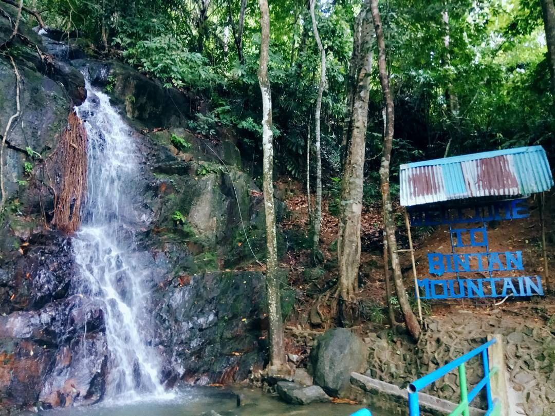Keindahan Air Terjun Gunung Bintan di Tengah Alam Asri