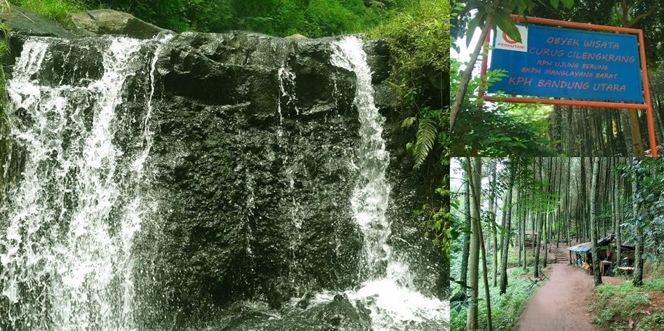 Keindahan Air Terjun Manglayang di Pegunungan Bandung