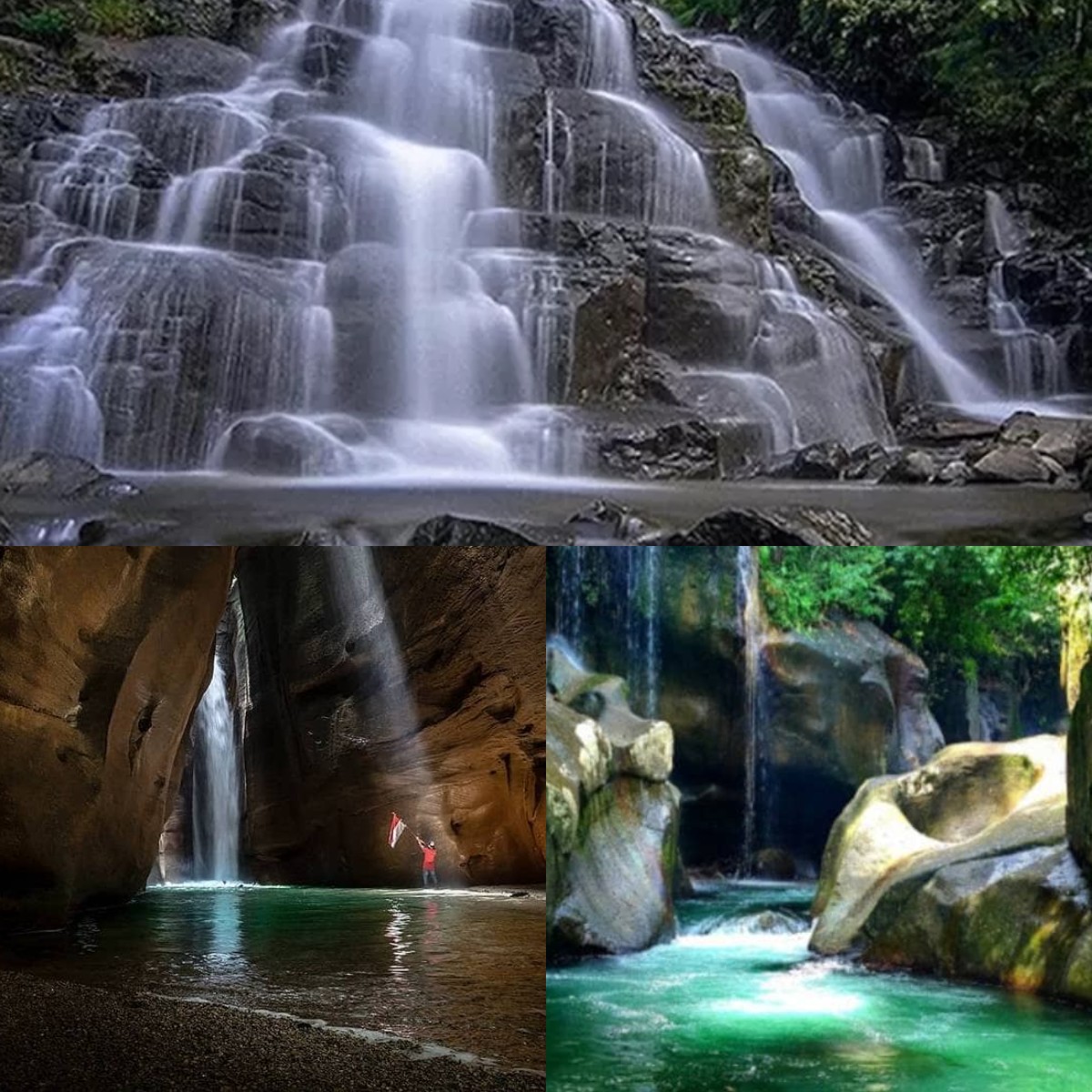 Keindahan Alam Air Terjun Bukit Gerinting di Sumatera Barat