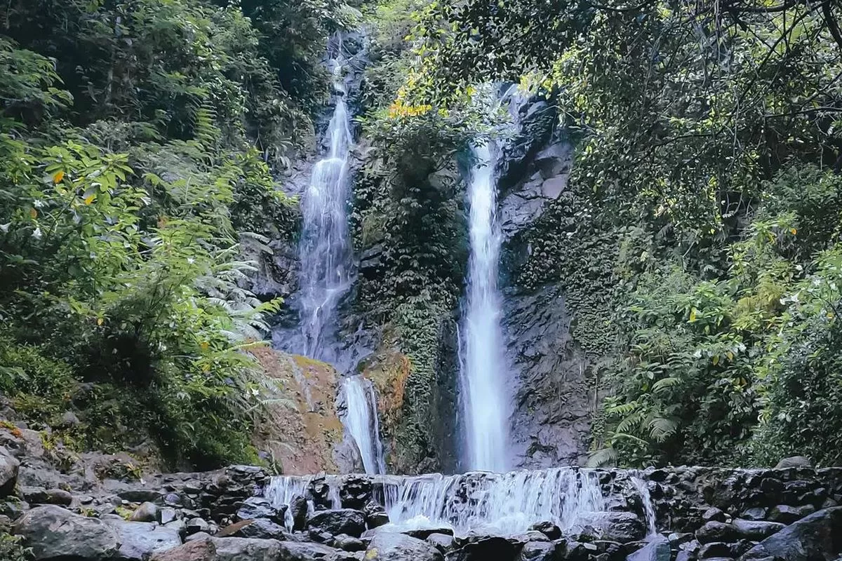 Keindahan Alam Air Terjun Cisasarap di Puncak Bogor