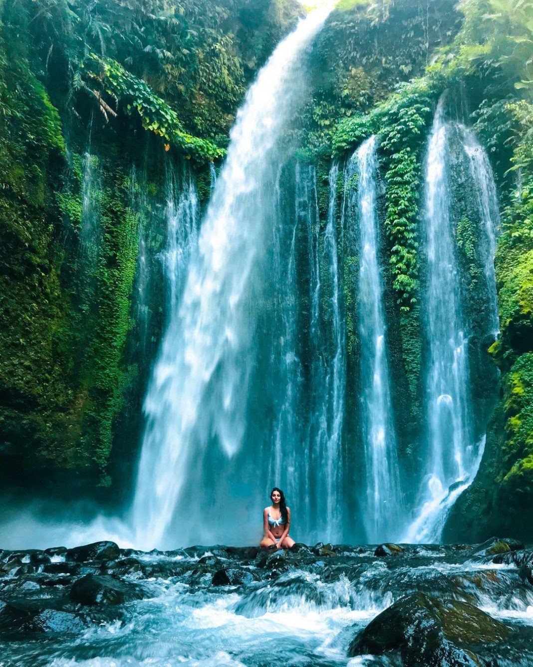 Keindahan Alam Air Terjun Resun di Pulau Lombok